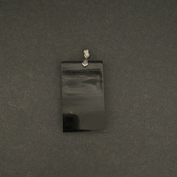 LUCITE ABALONE SHELL NECKLACE PENDANT - Picture 5 of 7